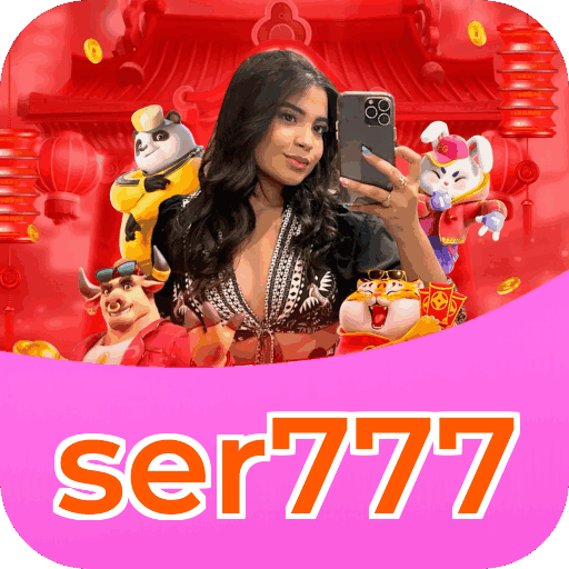 Interface do aplicativo ser777 mostrando jogos disponíveis no iOS e Android